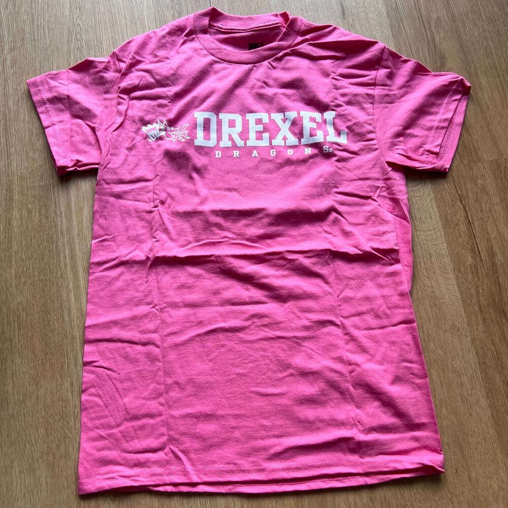 NWT - DREXEL University Pink T Shirt Size Small